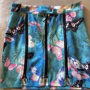 Carmin Butterfly Print Mini Skirt – Size L (from Dolls Kill)